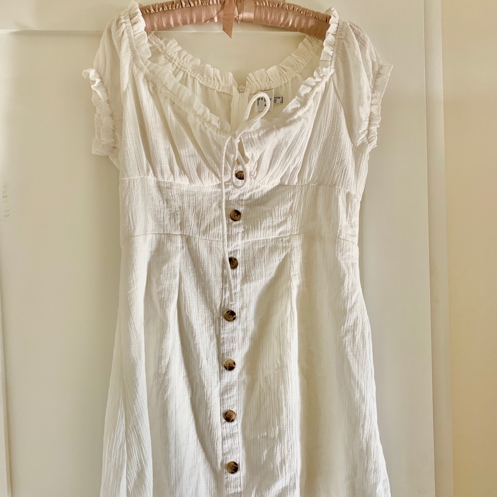 The Elliot Mini Dress White- Princess Polly